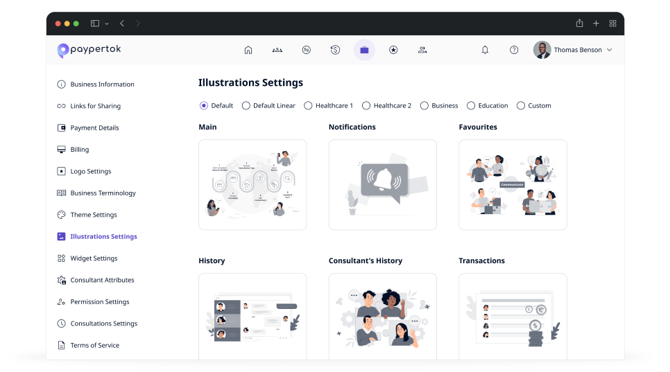 Personalized Profiles for Businesses and Consultants